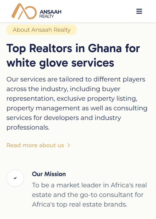 Ansaah Realty on mobile
