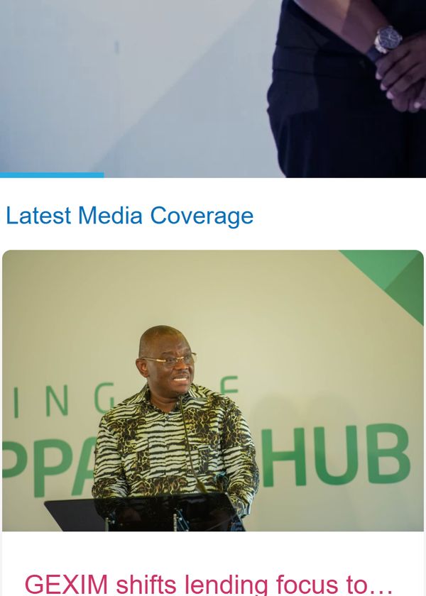 Ghana EXIM Bank on mobile