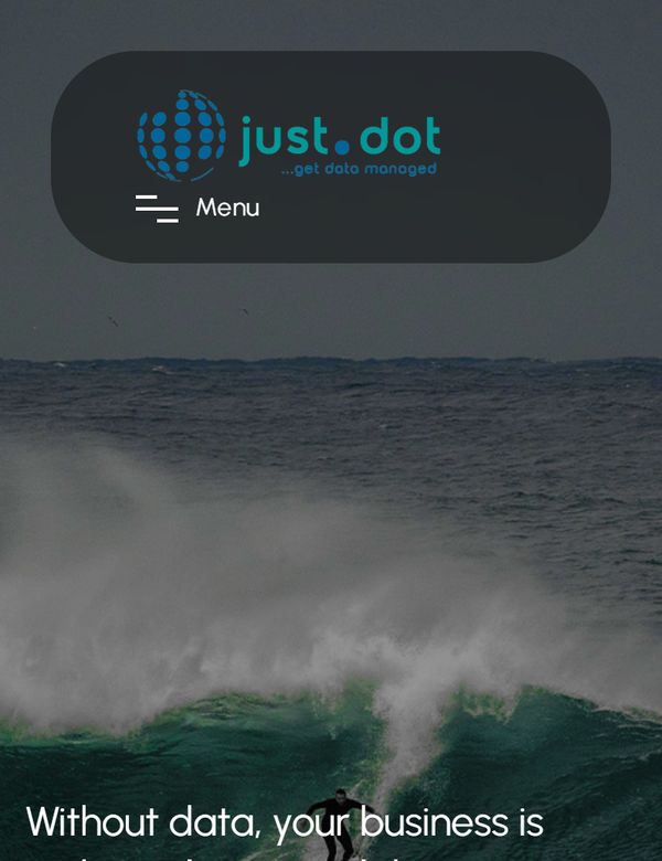 just.dot GmbH website by TinTin Technologies