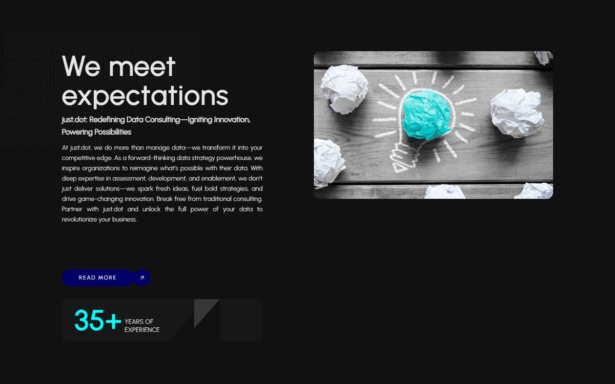 just.dot GmbH website section
