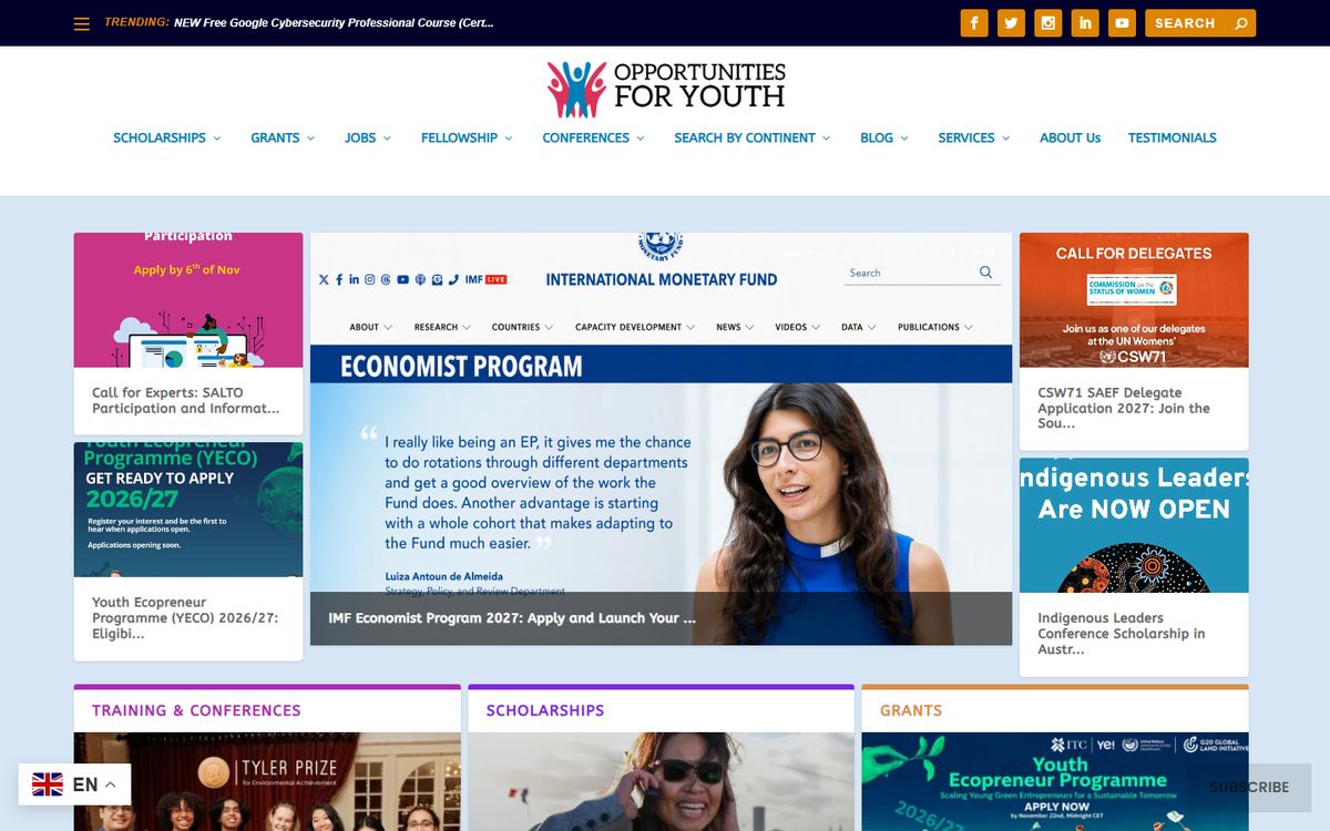 Opportunities for Youth project by TinTin Technologies