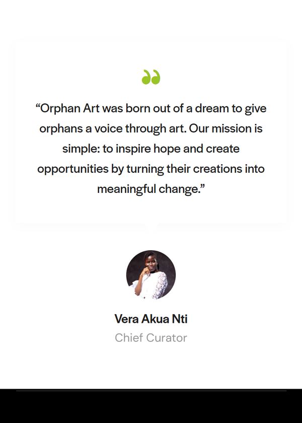Orphan Art Ghana on mobile