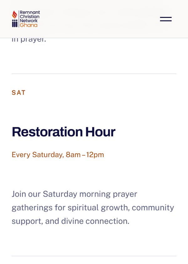 Remnant Christian Network Ghana on mobile